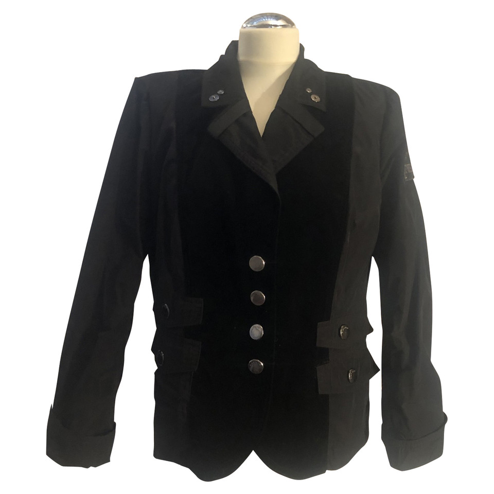 Airfield Blazer aus Baumwolle in Schwarz