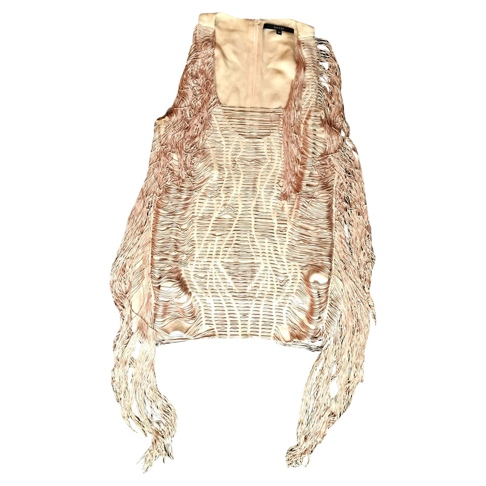 Gucci Silk top with fringes