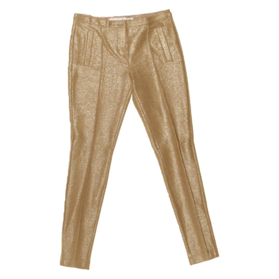 Dorothee Schumacher Trousers Cotton in Gold