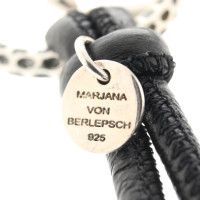 Marjana Von Berlepsch Armreif/Armband aus Leder in Schwarz