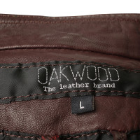 Oakwood Leather jacket in Bordeaux