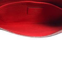 Louis Vuitton Pochette Leer in Rood