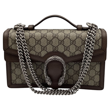 Gucci Dionysus Top Handle Bag en Cuir en Marron