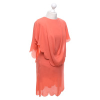 Valentino Garavani Silk dress in coral red