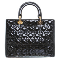 Christian Dior "Lady Dior" in vernice nera