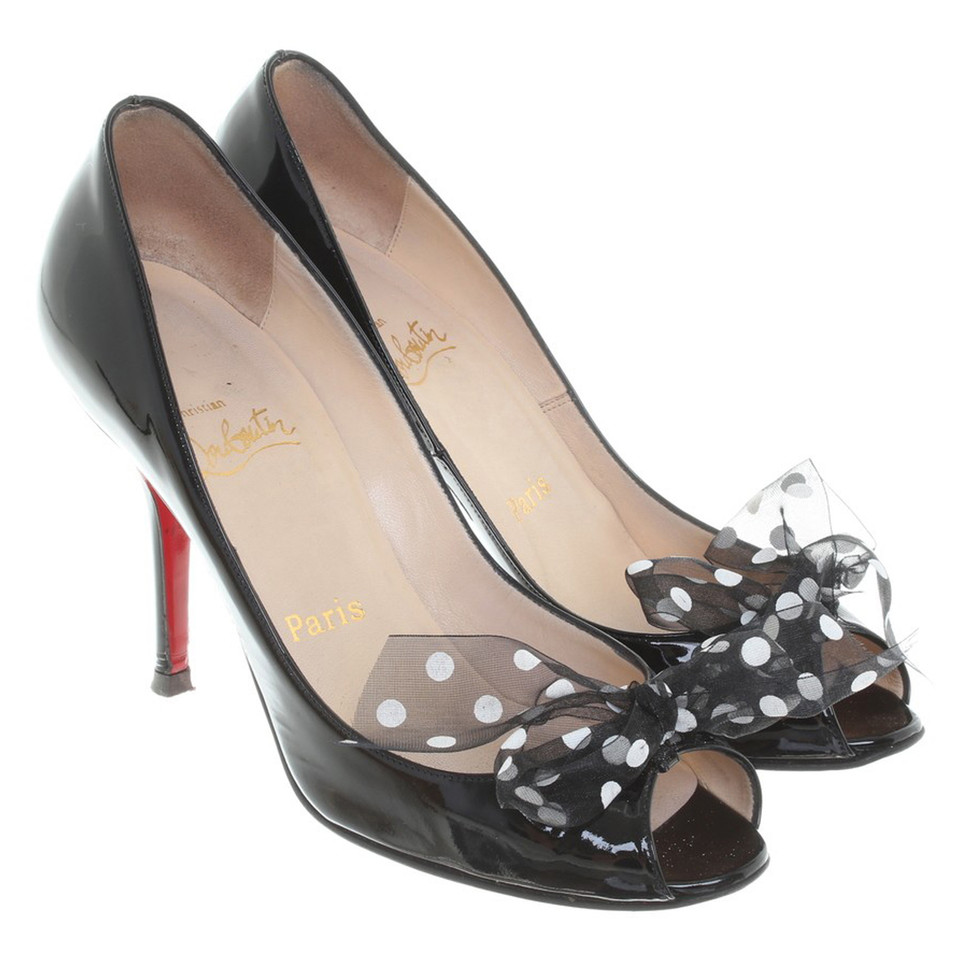 Christian Louboutin Peeptoes made of patent leather