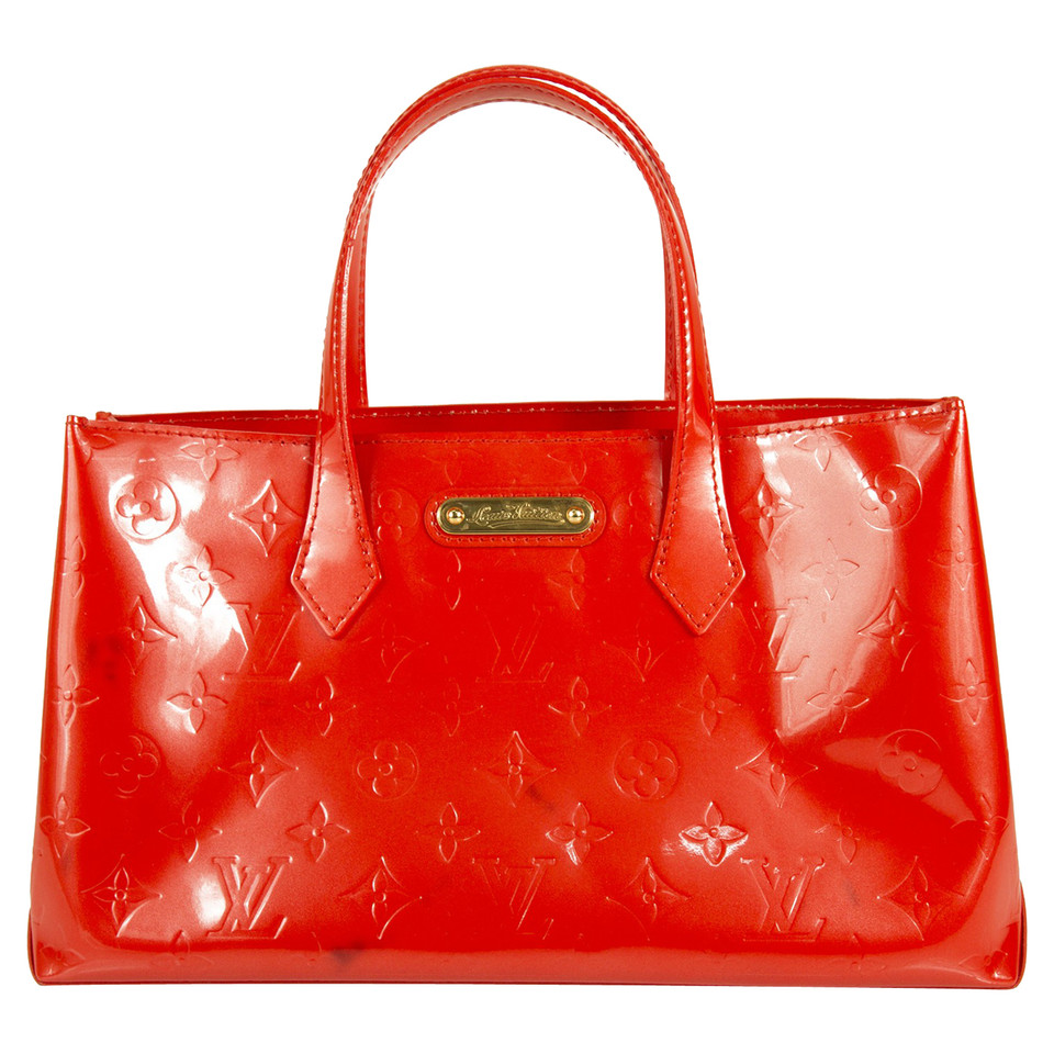 Louis Vuitton Wilshire Lakleer in Rood