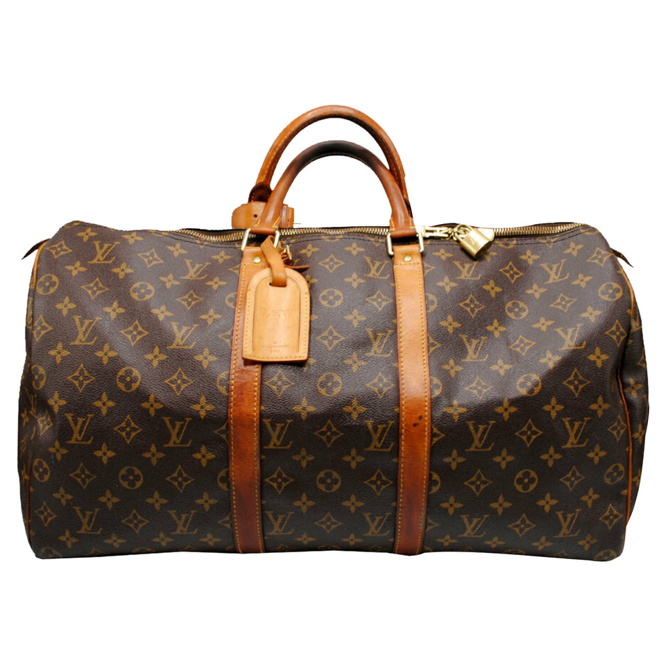 Louis Vuitton Keepall 50 aus Canvas in Braun