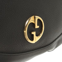 Gucci 1973 Top Handle Bag Medium aus Leder in Schwarz