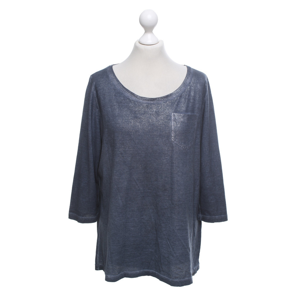 Marc Cain Top in blauw / zilver