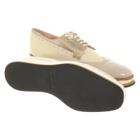 Marc Cain Lace-up shoes Patent leather in Beige