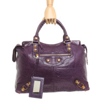 Balenciaga City Bag Leather in Violet