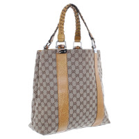 Gucci High Tote-bag with brown leather details