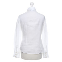 Giorgio Armani Linnen blouse in wit