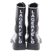 Karl Lagerfeld Schnür-Stiefeletten aus Leder