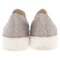 Stuart Weitzman Slipper met glitter applicatie