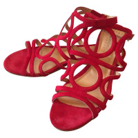 Baldinini Sandalen aus Wildleder in Rot
