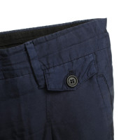 Prada pantaloni di seta in blu scuro