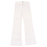 7 For All Mankind Jeans in Cotone in Bianco