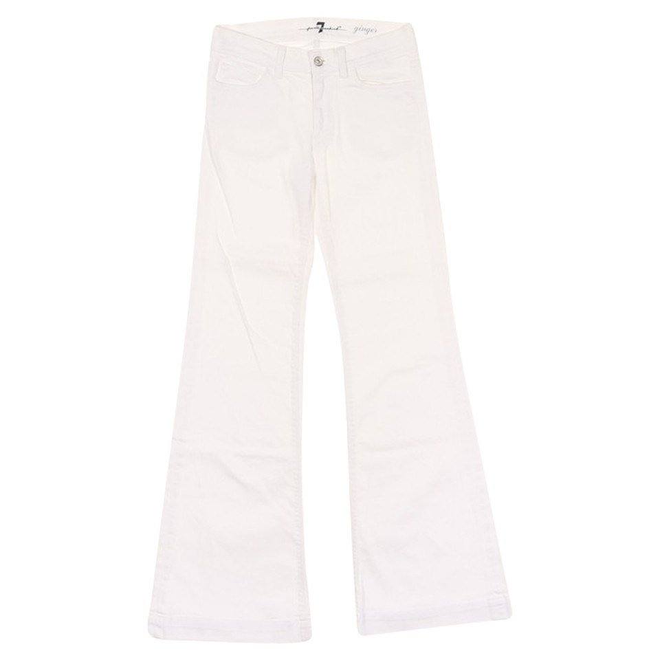 7 For All Mankind Jeans en Coton en Blanc