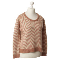 Ganni Sweater with herringbone pattern