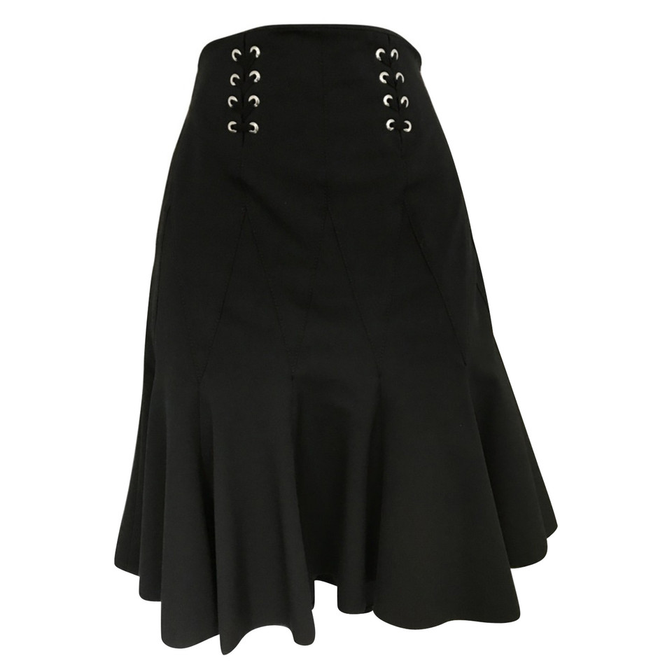 Karen Millen Mini skirt with black eyelets