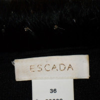 Escada Top with fur trim