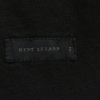 René Lezard Blazer aus Baumwolle in Schwarz