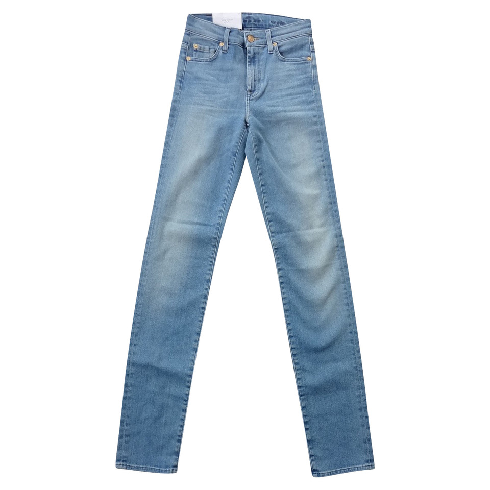 7 For All Mankind Blu jeans Rozie la vita alta sottile