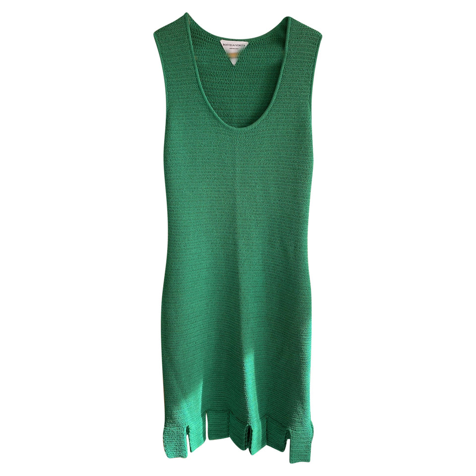 Bottega Veneta Kleid aus Baumwolle in Grün