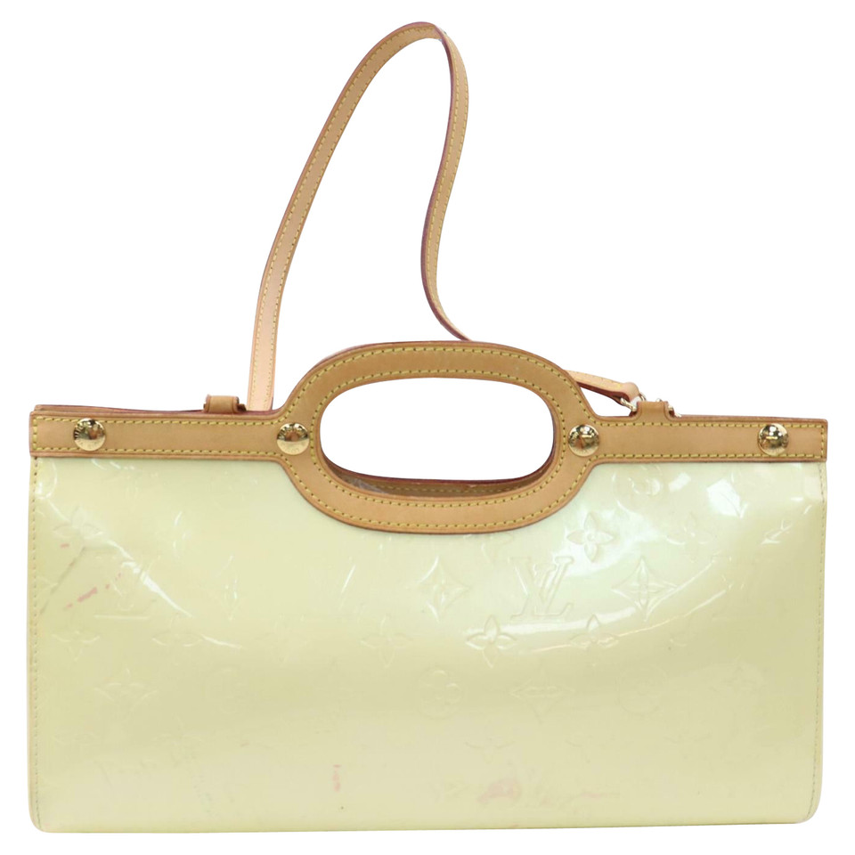 Louis Vuitton Handtasche aus Lackleder in Creme