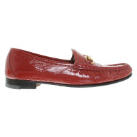 Gucci Patent leather red loafers