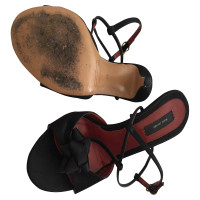 Marc Jacobs sandales en satin noir