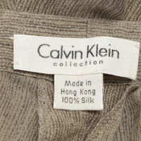 Calvin Klein Silk trousers in bicolor