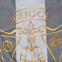 Gucci Zijden sjaal in grijs / geel / beige
