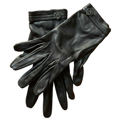 Hermès Handschuhe aus Leder in Schwarz