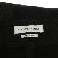 Isabel Marant skirt in pelle scamosciata in nero