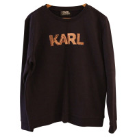 Karl Lagerfeld Sweat avec bordure de paillettes