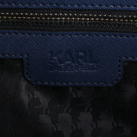 Karl Lagerfeld Borsetta in Pelle in Blu