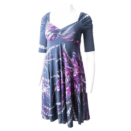 Just Cavalli Kleid aus Viskose in Violett