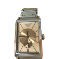 Emporio Armani Armbanduhr aus Stahl in Silbern