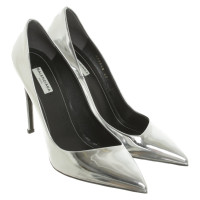 Balenciaga Pumps/Peeptoes Patent leather in Silvery
