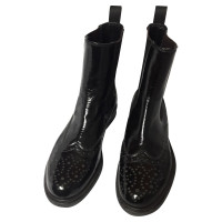 Pollini Patent leather ankle boots