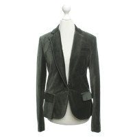 Zadig & Voltaire Blazer en velours vert foncé