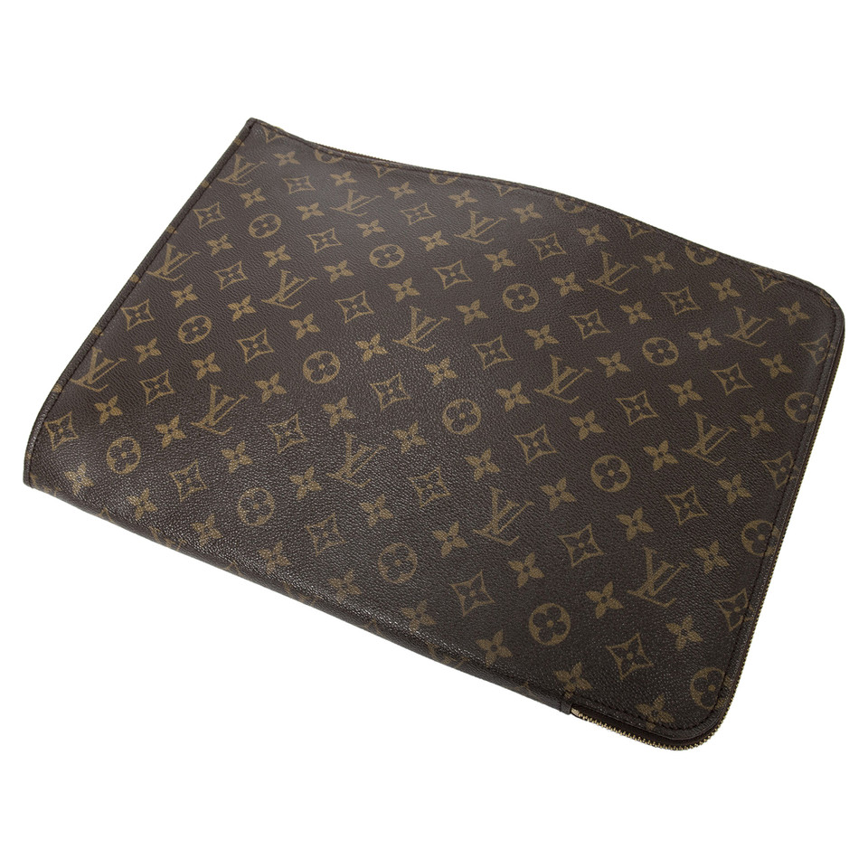 Louis Vuitton Sac à main/Portefeuille en Toile en Marron