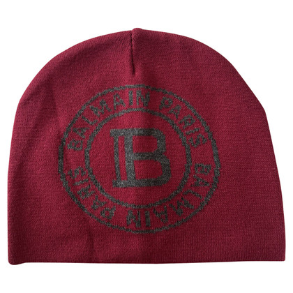 Balmain Hut/Mütze aus Baumwolle in Rot