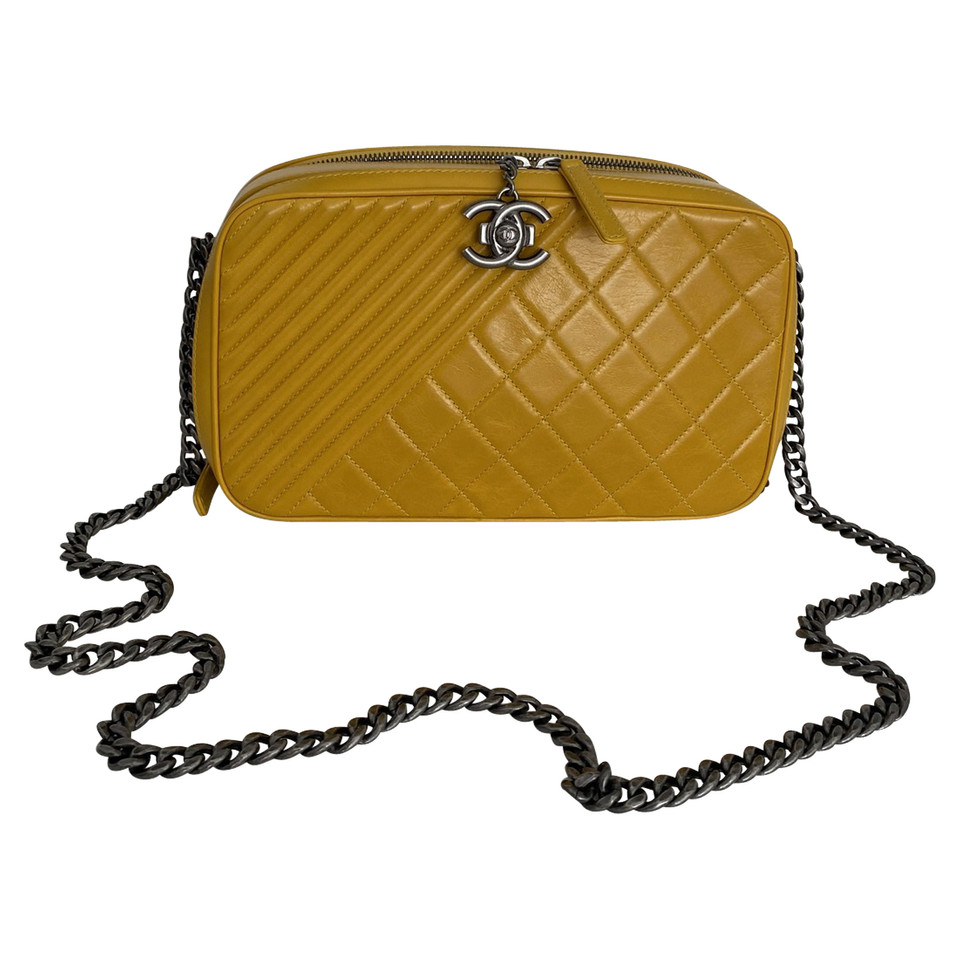Chanel Coco Boy Camera Bag in Yellow