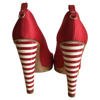 Dsquared2 Dsquared2 red white gold pumps