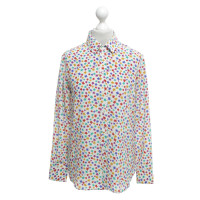 Saint Laurent Zijden blouse in multicolor