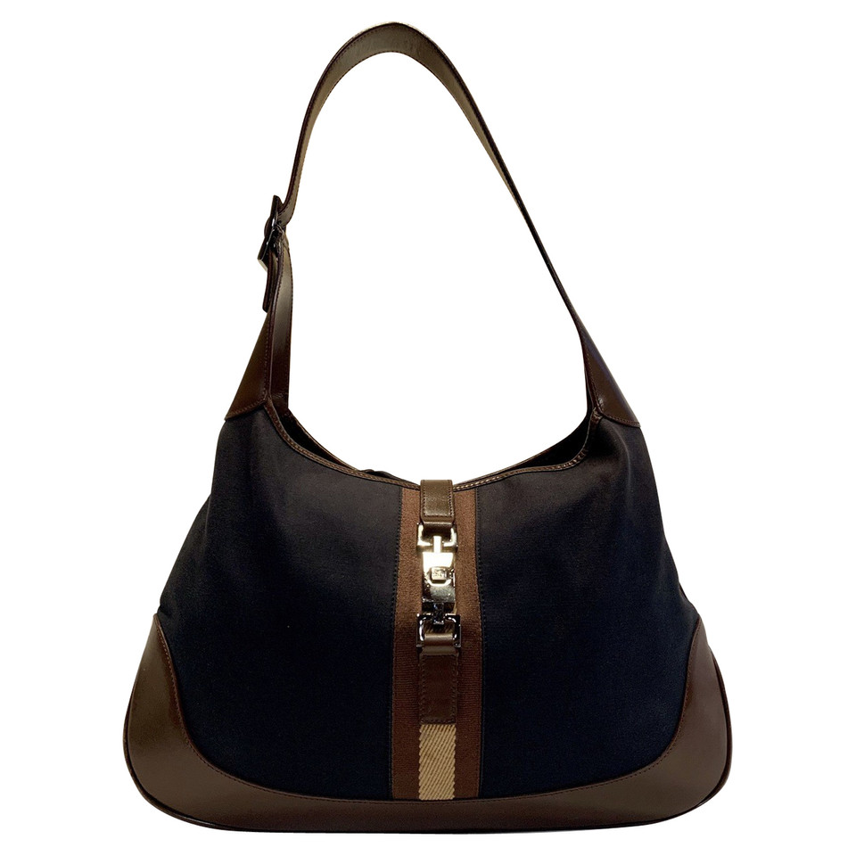 Gucci Jackie O Bag Canvas in Blue